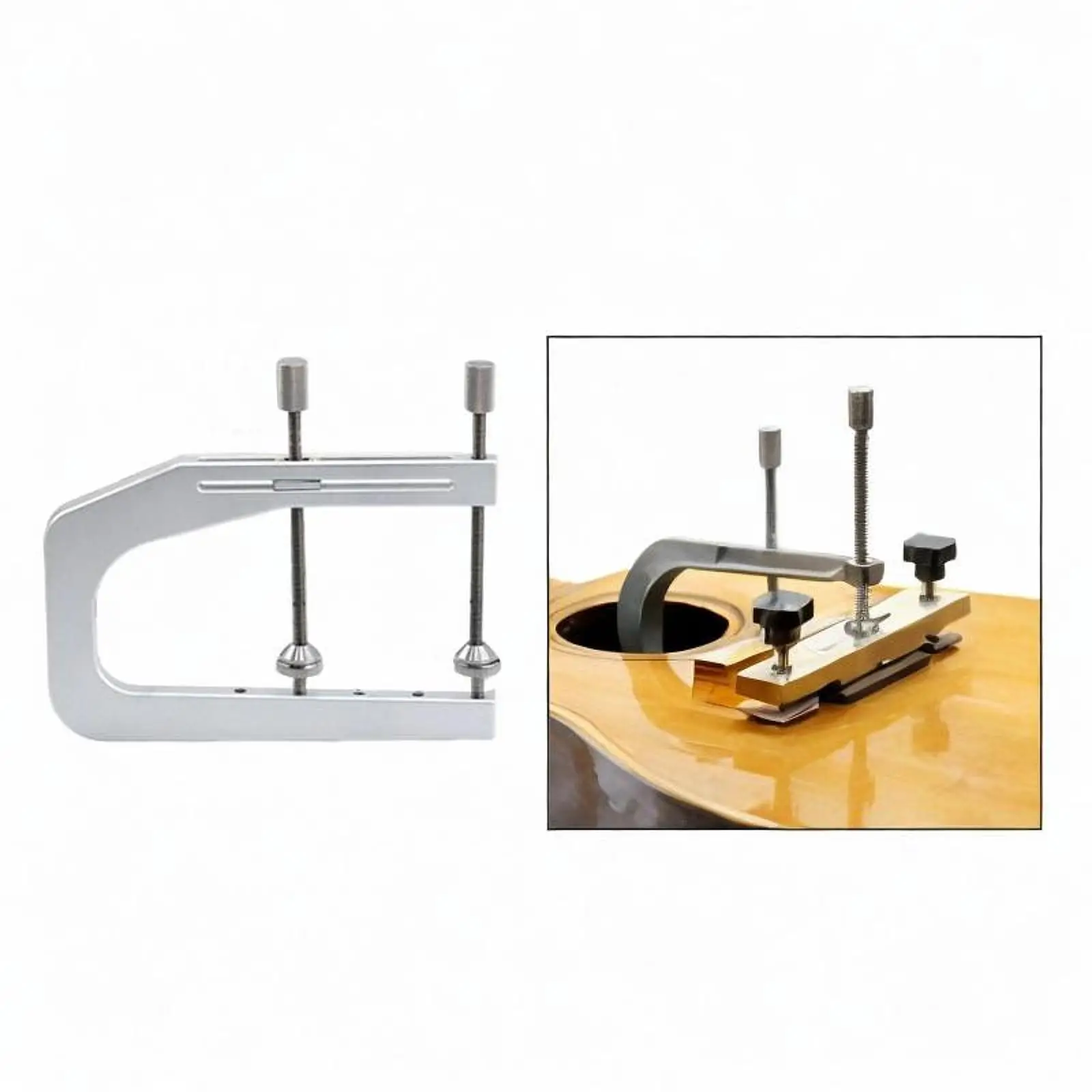 

Guitar Bridges Clamp 5 Hole Easy to Use Acoustic Accessory Bridge Caul Clamp