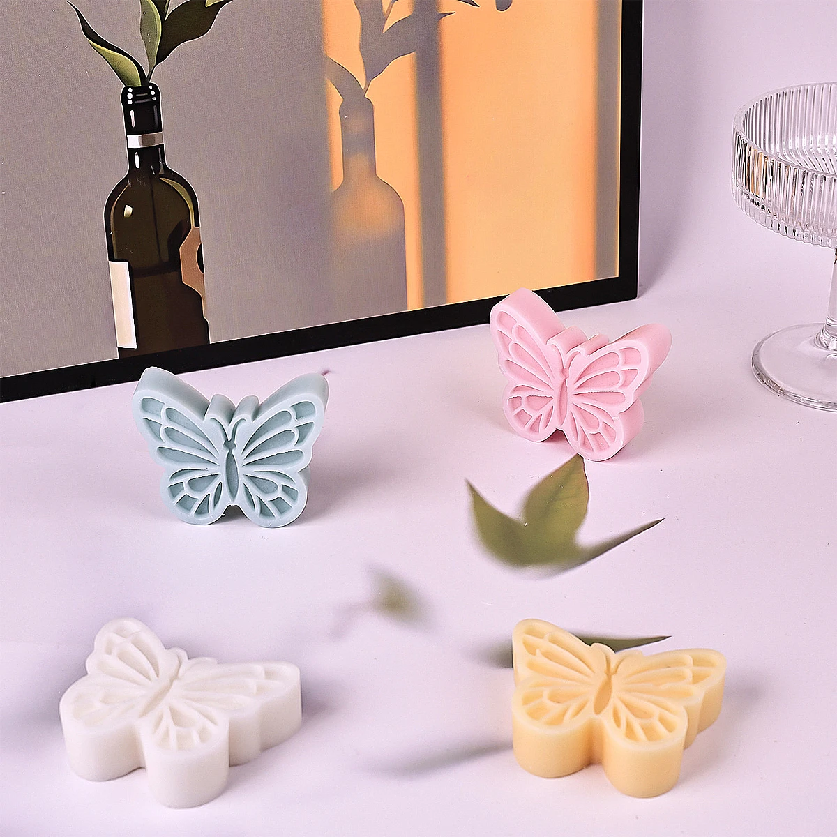 Rzeźba piękny motyl świeca silikonowe formy DIY seria owadów formy żywiczne aromaterapia mydło gipsowe ręcznie robione dekoracje do domu — zdjęcie 5
