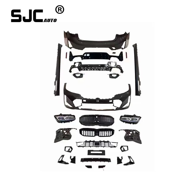 SJC Auto Car Part For BMWs 2023 3 Series G20 G28 LCI MT Style Body kit Front bumper With Headlights