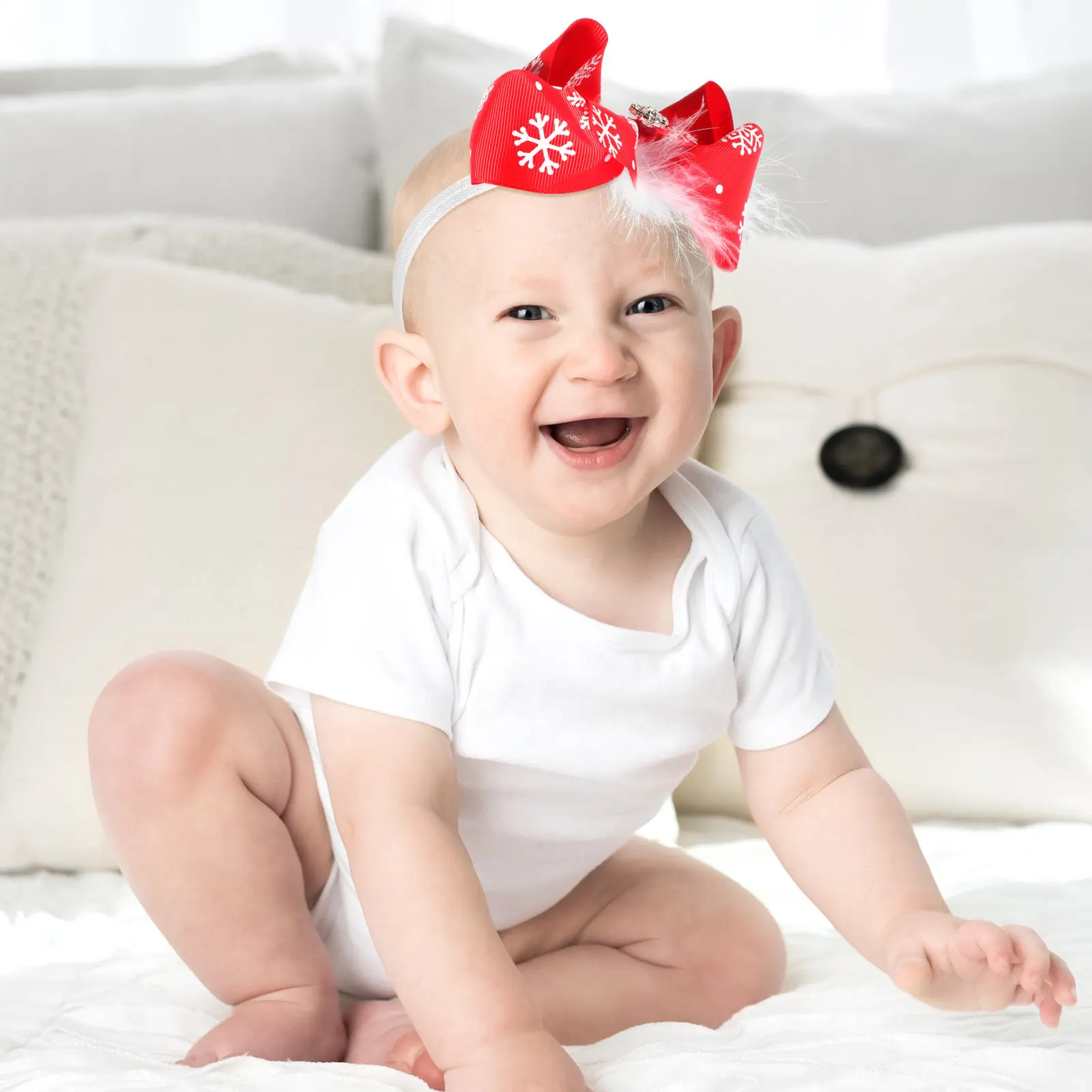 

1Pcs Cute Bowknot Headband for Kids Premium Non-Fading Non-Deformation Hair Accessory Christmas Birthday Gift Infant Hair
