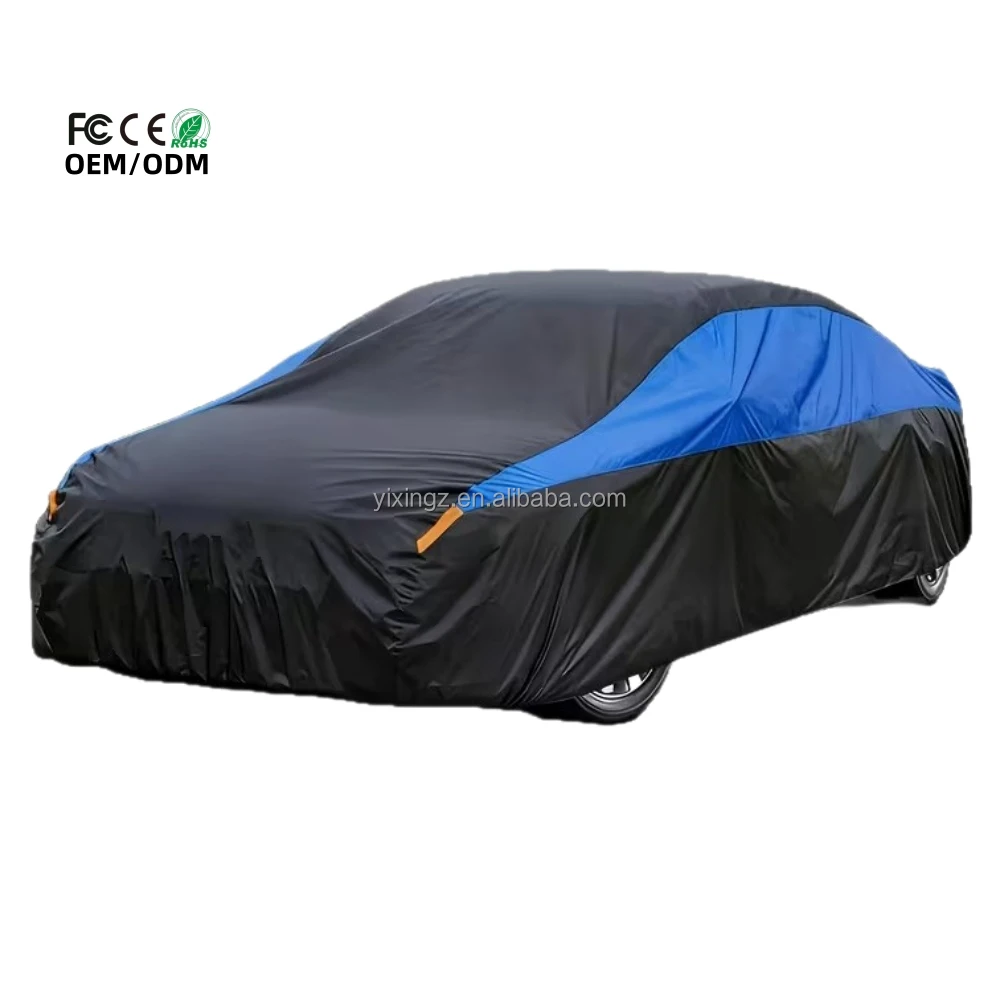 Universal All-Weather Car Cover Waterproof Windproof Sunscreen Scratch Resistant Polyester Outdoor UV Protection Car