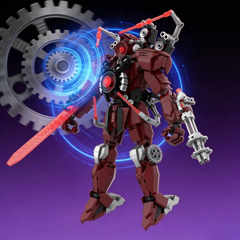 

816 шт. Конструктор Cyber-Apocalypse Guardian Mech — динамическая позаковая модель для подростков и взрослых, подарок коллекционеру Sci-Fi