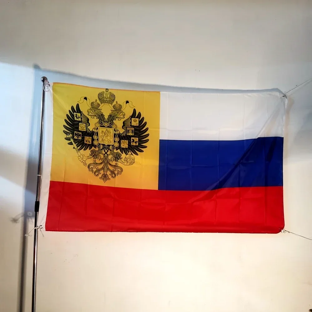 Russian Empire Flag 1914 1917 White Blue Red Three Patterns Banner Flag Home Decor 90x150cm Polyester
