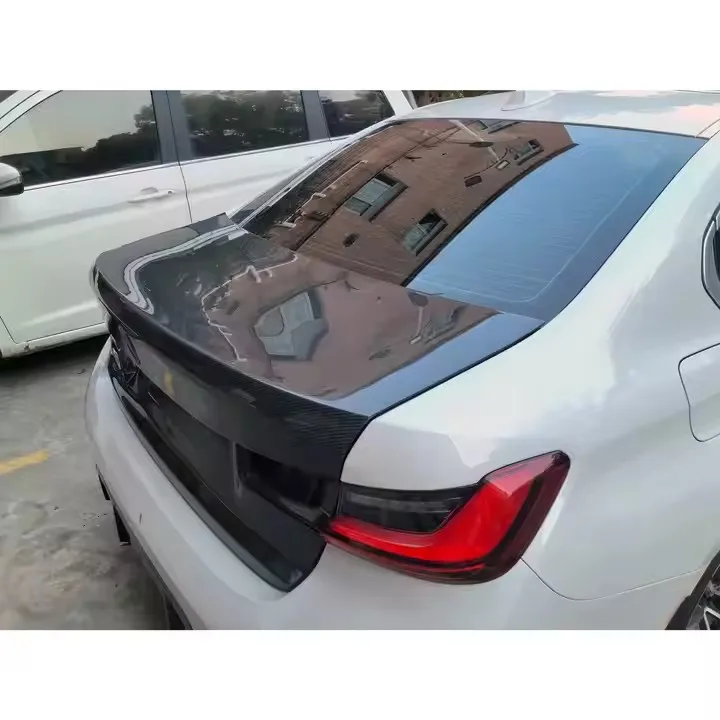For the 21-25 3 Series M3 G20/G80 Replacement and Installation of OEM Dry Carbon Fiber Rear Trunk Lid and Trunk Lid