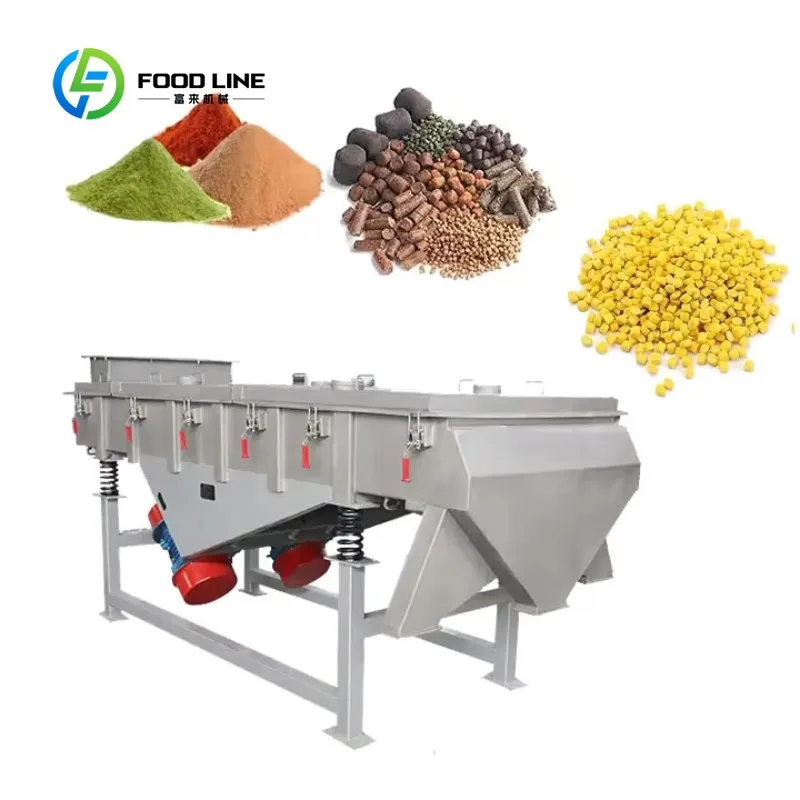 Customized multi deck linear vibrating screener vibro separator for wheat corn grain fine particle continuous separation plant