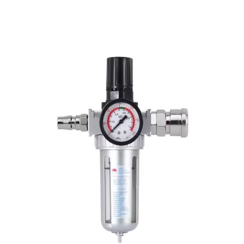 

SFR-200 1/4 SFR-300 3/8 SFR-400 1/2 Air Compressor Moisture Water Oil Lubricator Trap Copper Filter Regulator Air Regulator