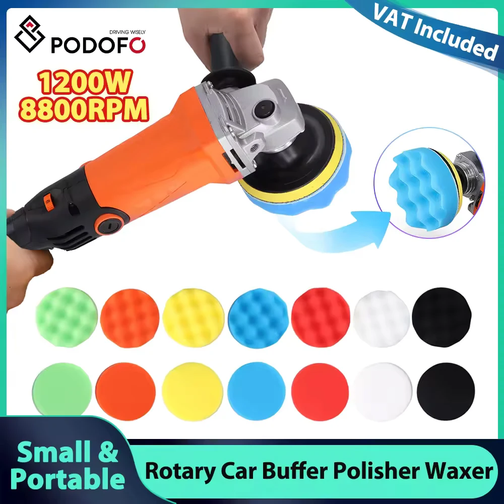 Podofo voiture tampon rotatif polisseuse cire voiture Machine de polissage automobile électrique épilation réparation sans fil ponceuse polissage