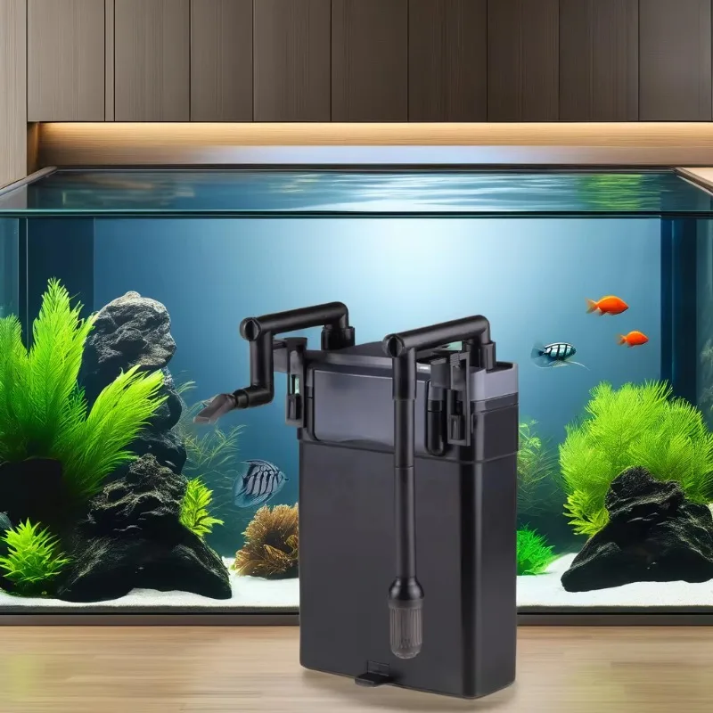 Akuarium Gantung Gantung pada Filter Filter Spons Tangki Ikan Akuarium