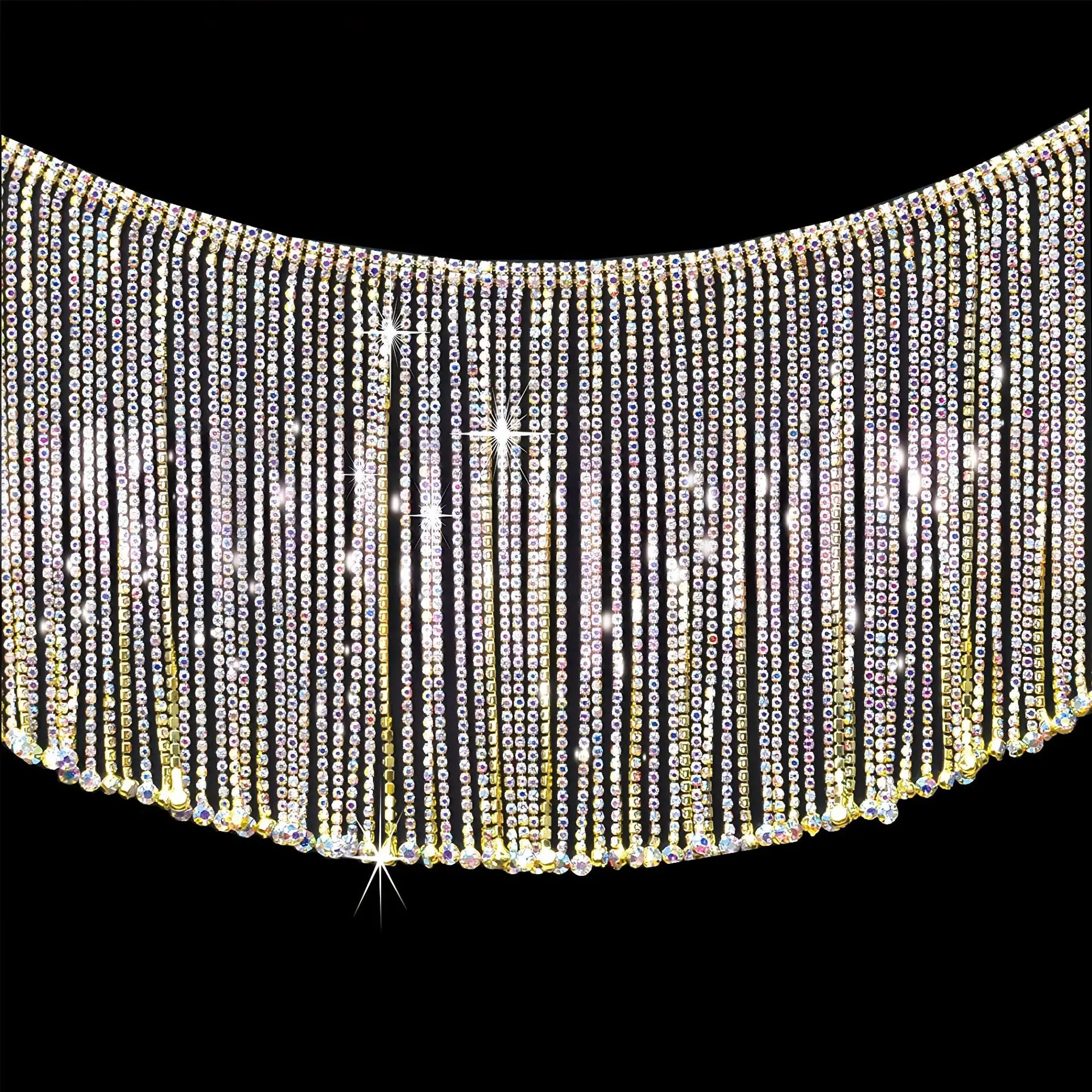 New DIY Fringe Pendant with Exquisite Claw Drills Colorful Chains for Cross Border Fashion Accessories