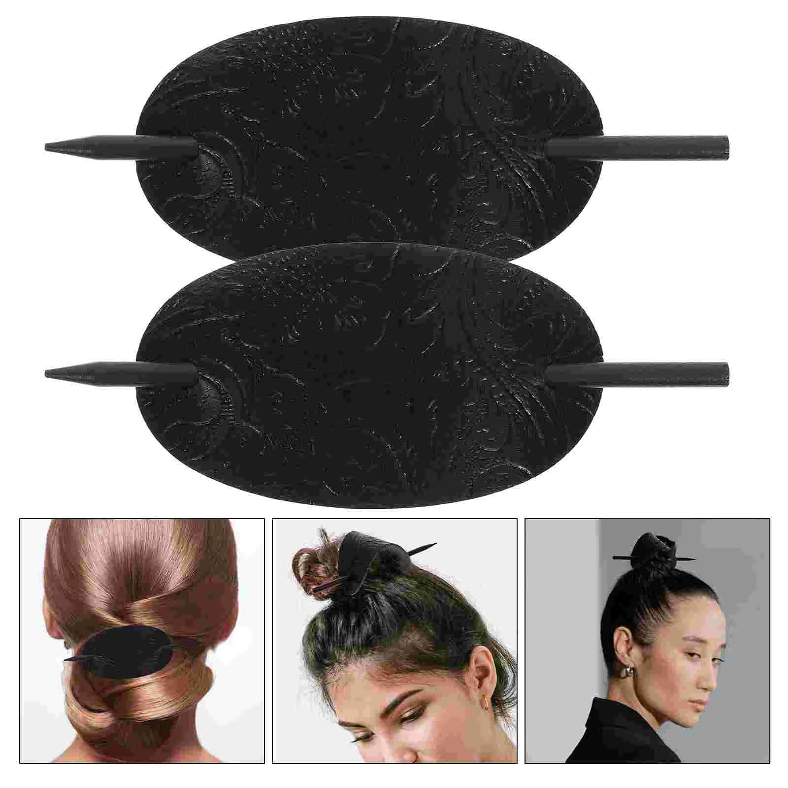 

3 Pcs Hairpin Elegant Accessory Ponytail Holder Chopsticks Formal Barrette with Women Headdress