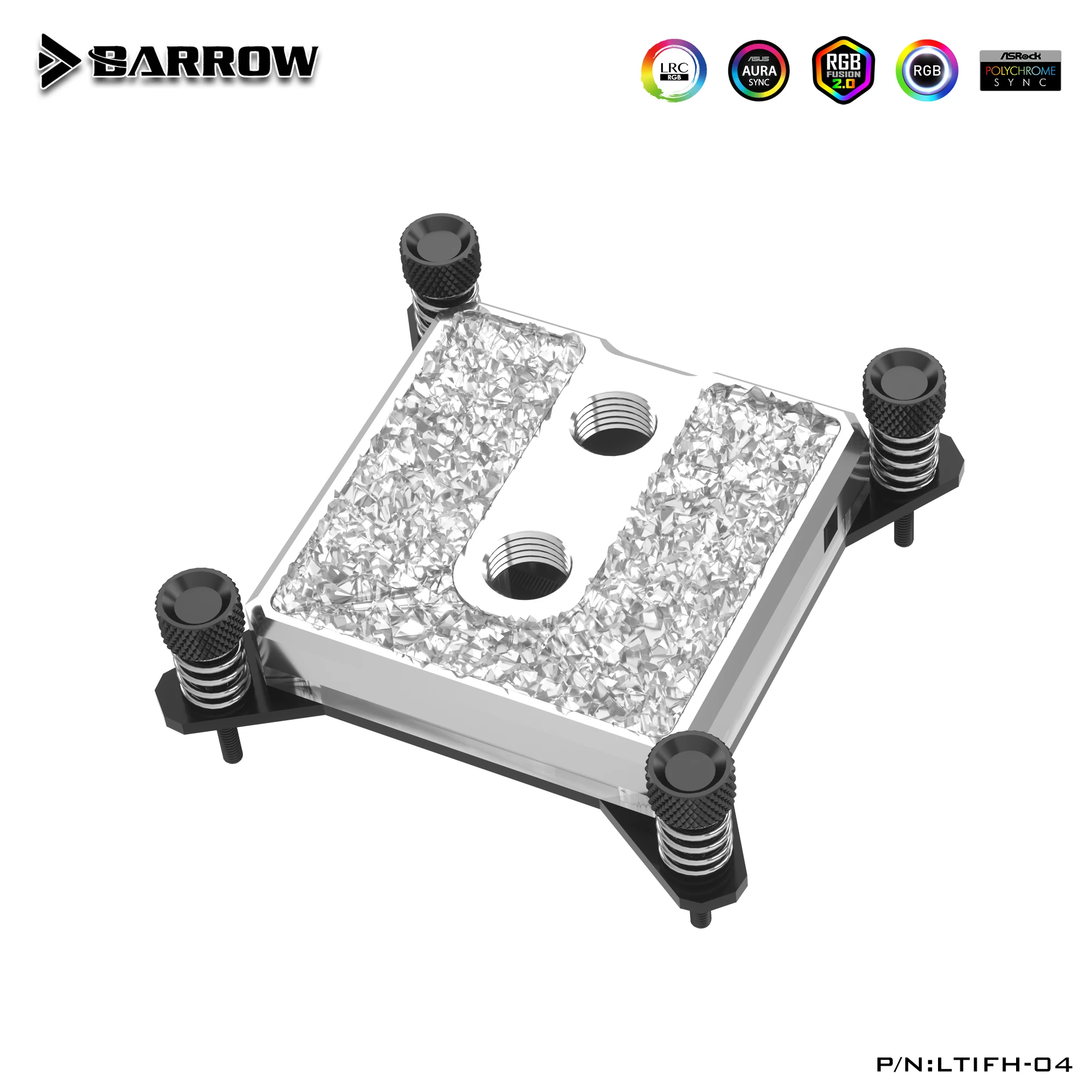 

Barrow CPU Water Block use for INTEL LGA1700 1151 1155 1156 2011 2066 X99 I7 RGB Light 5V 3PIN GND Header to MotherboardLTIFH-04