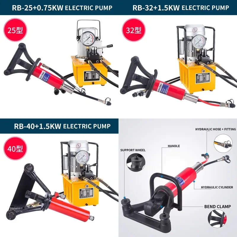 Portable Electric Rebar Bending Machine, Bending Machine, Hoop Bending Machine, Hydraulic Threaded Steel (Customized)