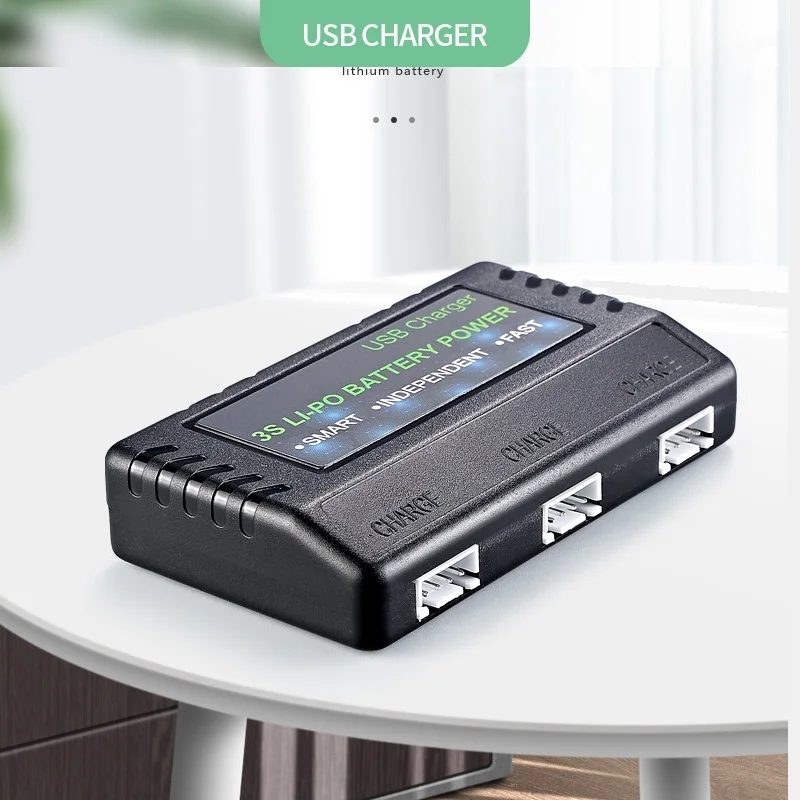 11.1V Lipo/Li-ion Battery Charger for RC Car 16207 16208 16209 16210 H16 V950 3S 11.1v USB Charger/ 3 in1 Balanced Charger Case