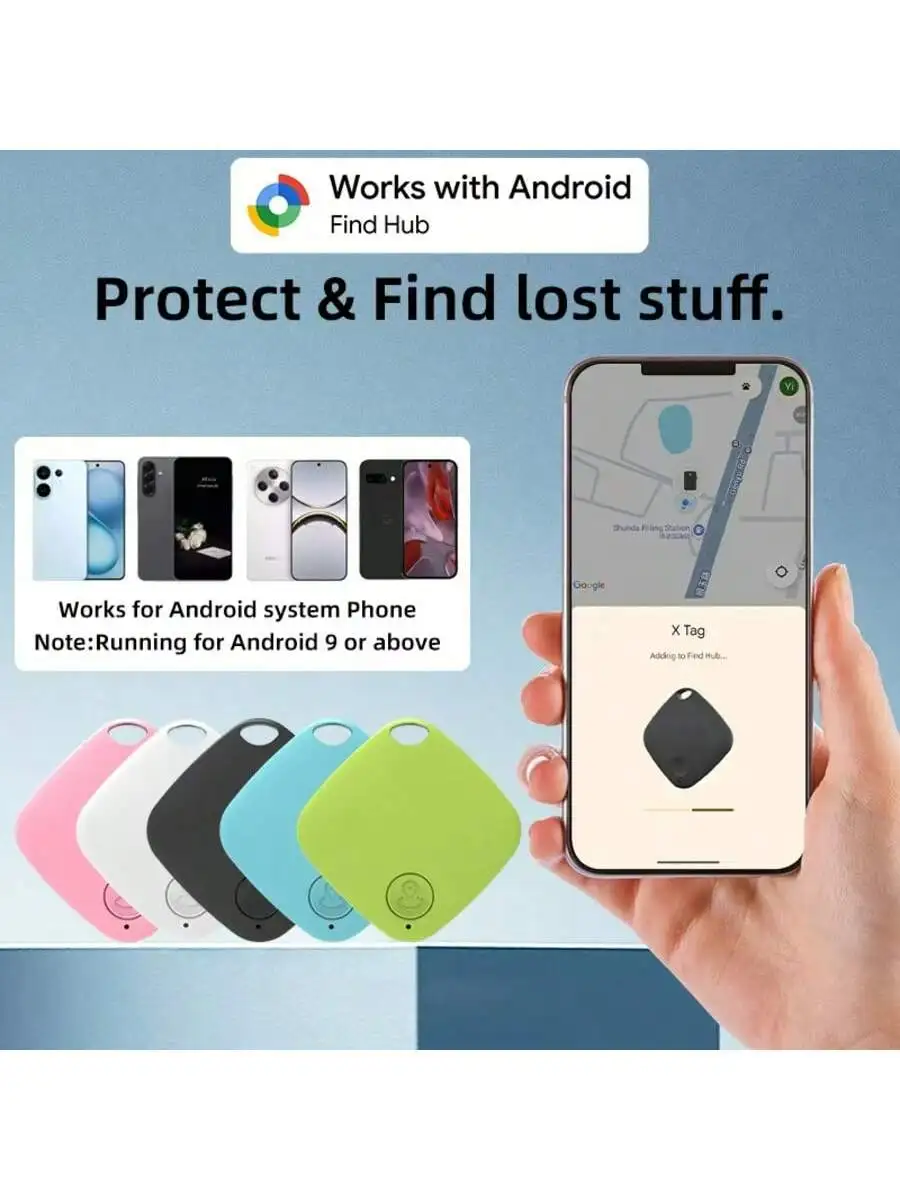 

Android Gps Global Anti-Loss Locator: Remote Precision Search, Long-Lasting Battery Life, Item Tracking and Positioning, Find Hub for Android Only