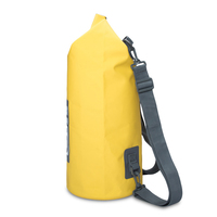 Waterproof Dry Bag 15L PVC Material Compression Sack for Kayak Rafting Boat Beach Hiking Fishing Camping Electronics Storage