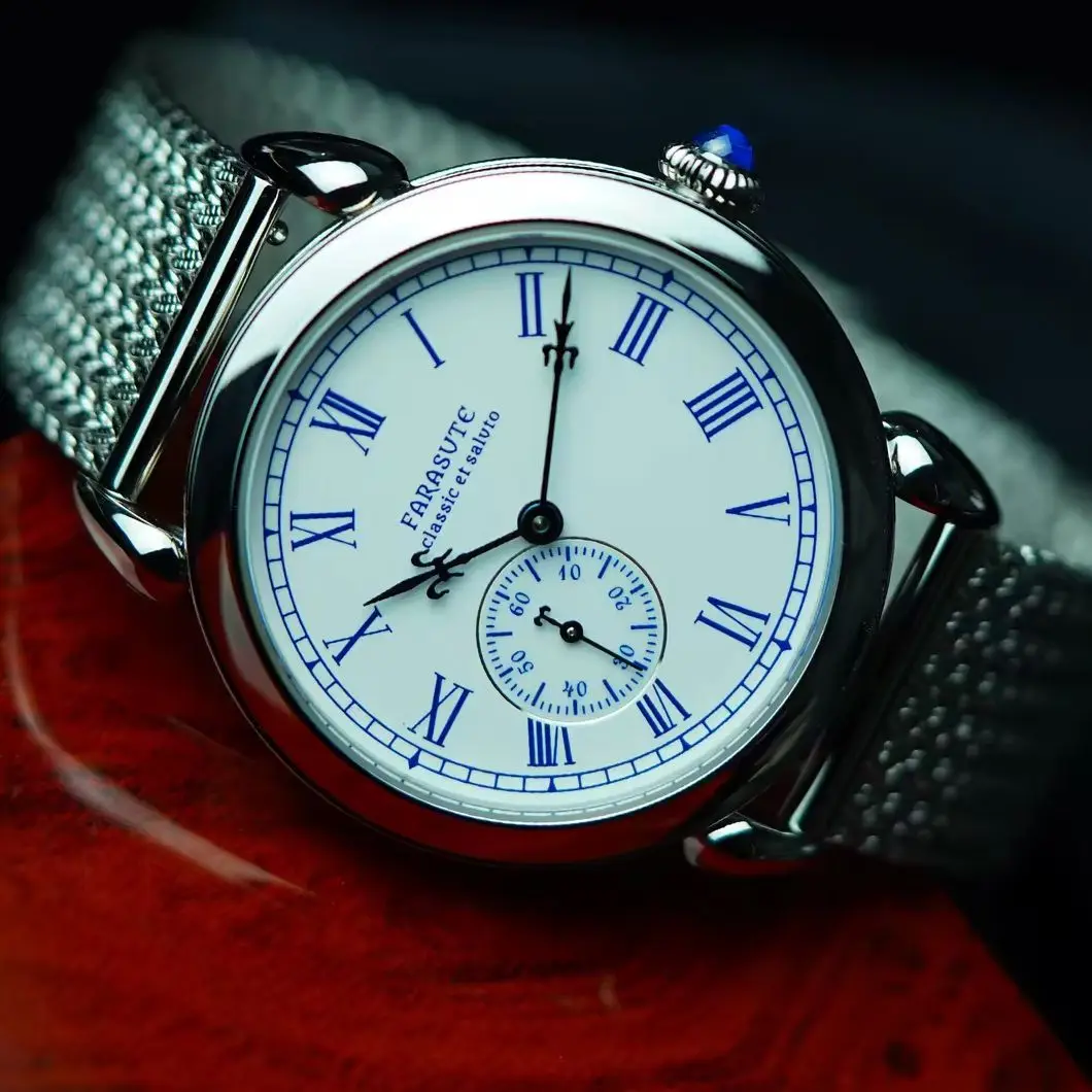 FARASUTE Men Automatic Watch Luxury 40mm Mechanical Wristwatch Sapphire Mirror Enamel Dial Hangzhou5000 Micro Rotor