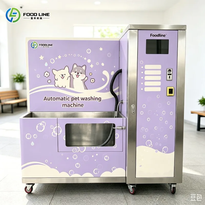 Apartment Dedicated Self Service Pet Wash Station Safe Operation Unmanned Dog Bathing Vending Machine FL Customized