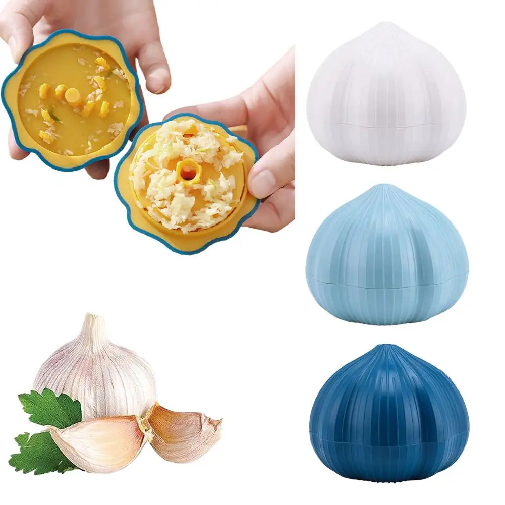 Easy-Twist Garlic Clove Press Crusher, Garlic Press, Chopper Mincer Chopper, Twister Garlic Garlic Ginger Manual Garlic Squ K9Z3