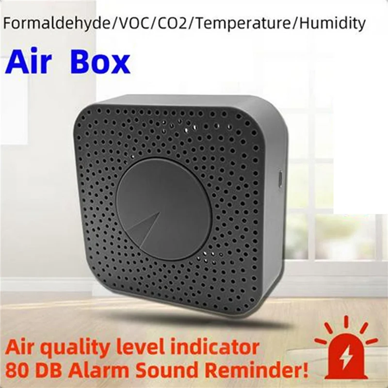 Pro 3X Tuya Zigbee 스마트 공기 품질 모니터 CO2 측정기 이산화탄소 감지기 Voc 포름알데히드 자동 경보