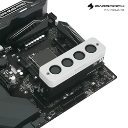 Barrowch Air Cooled RAM Radiator Use for Computer Heat Dissipation Support 2pcs Or 4pcs Cover Black White FBRAMFD