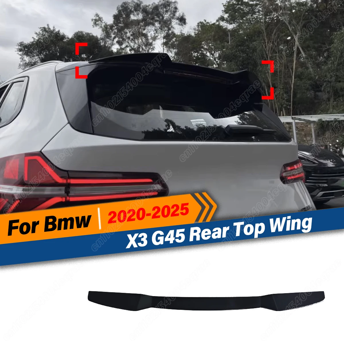 

For BMW X3 G45 2024 2025 Rear Top Wing Car Upper Spoiler Tail Fin Lip body kits Tuning Guard Board External Decoration Parts