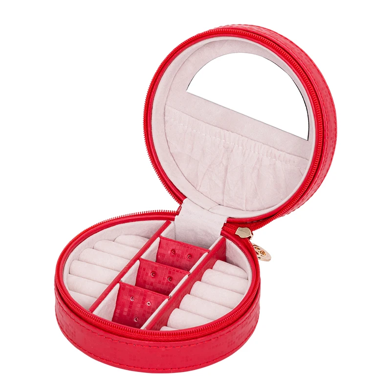 

Ins круглая мини-коробка для колец, портативная маленькая коробка для колец, подарочная коробка для ювелирных изделий, упаковка и коробка для хранения ювелирных изделий, органайзер для ювелирных изделий
