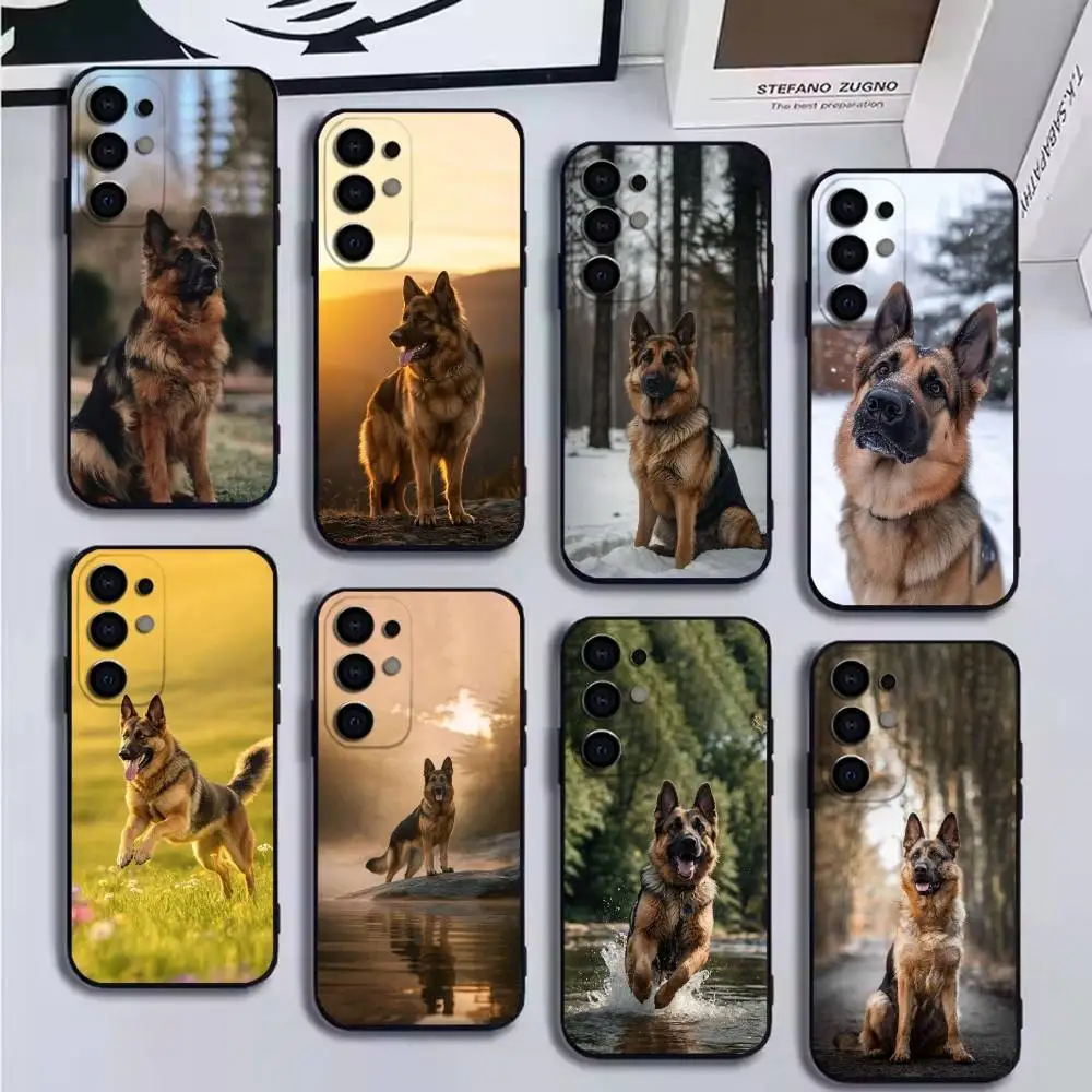 

Dog G-German Shepherd Phone Case For Samsung S25,S24,S21,S22,S23,S30,Ultra,S20,Plus,Fe,Lite Black Shell