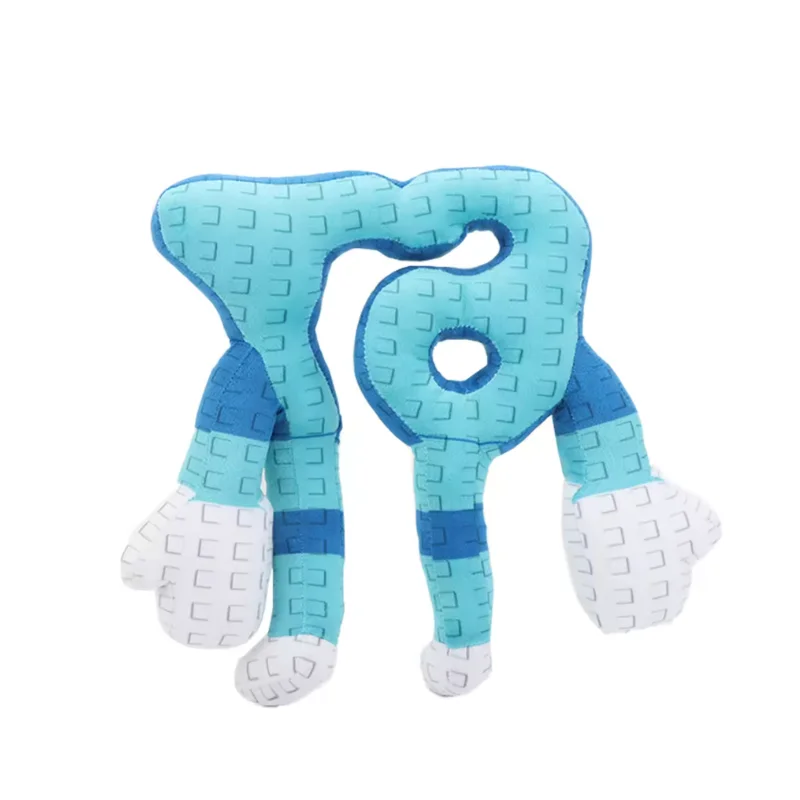 25cm STEAL A BRAINROT Blue No. 67 Plush Toy Cute House Dolls Game Surrounding Blue No. 67 Toys Soft Toys for Kids Birthday Gifts