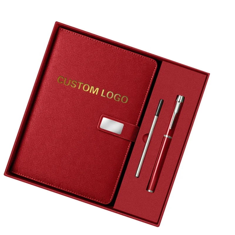 Customized product.giveaways for doctors custom logo a5 format pu vegan leather journal notebook with pen