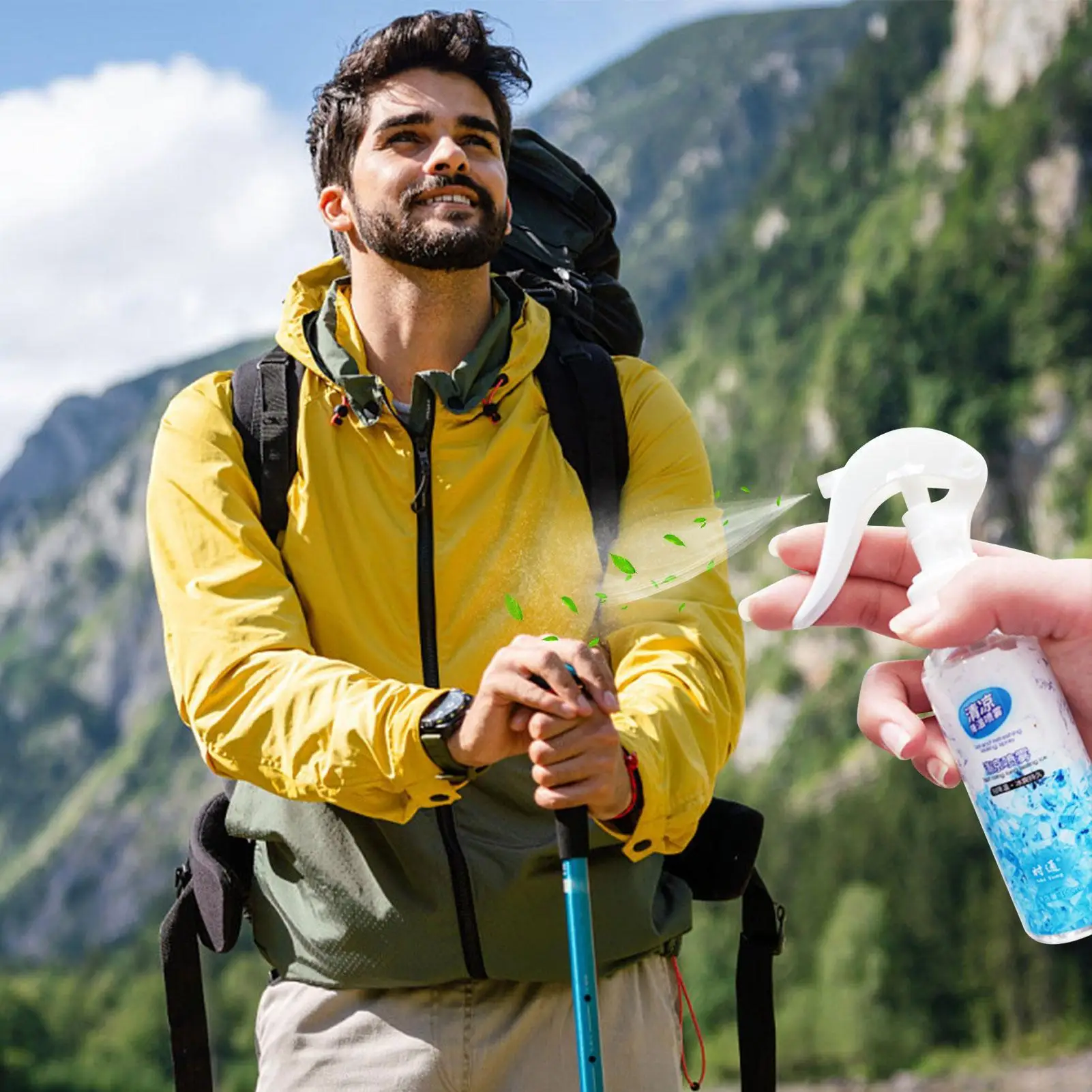 Cooling Spray Portable Outdoor Cool Sensation Body Spray Summer Instant Refreshing Mist Anti-Heat Hydrating Gentle Skin Care view 5