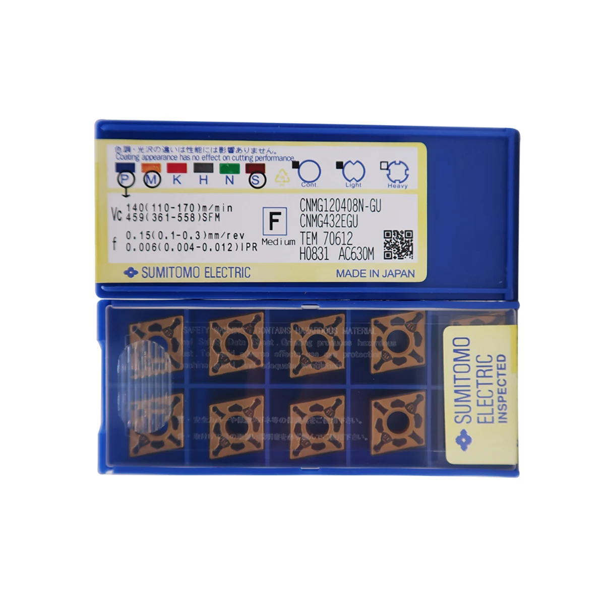 SUMITOMO 100% originale CNMG muslimycnmg120412n muslimexmuslimate inserti per tornitura in metallo duro per sgrossatura media