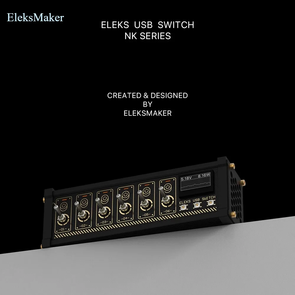 EleksMaker NK Switch USB Hub Eleks Geek Desk Controller Toggle Electrical Retro Light Voice Control OLED Screen Home Appliance