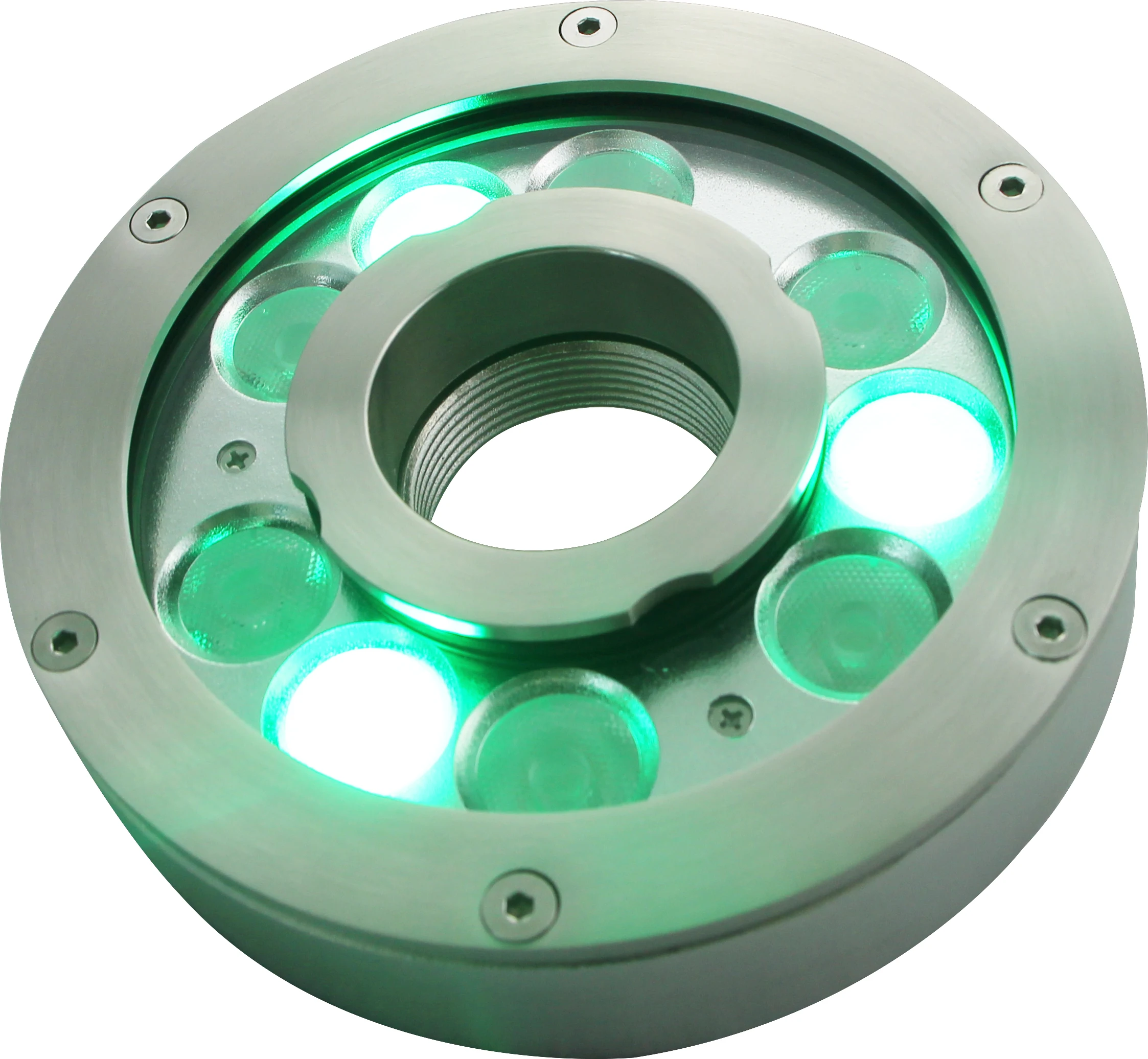 IP68 Waterproof Stainless Steel RGB DMX Music Dance Jet Light Emitting Diode Swimming Pool Fountain Underwater Light