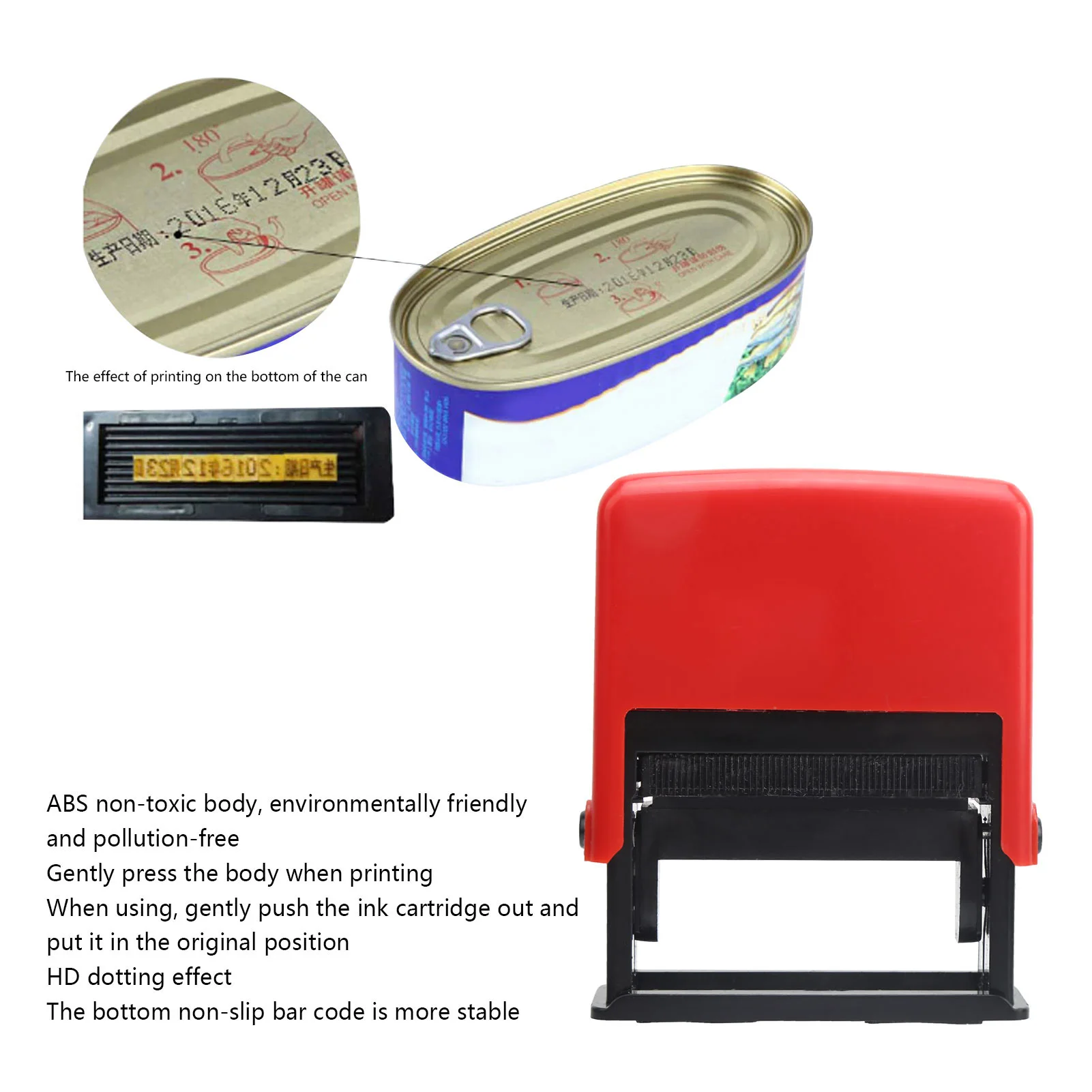 Adjustable Date Coding Machine Manual Stamping Printing Industrial Supplies B2.5 Date  Coding Tool Ink Date Printing Machine