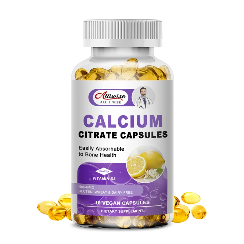 Alliwise Calcium Magnesium Vitamin D3 Zinc Capsule Strong Bones Protect Joints Immune Booster Helps Cell Division &Growth