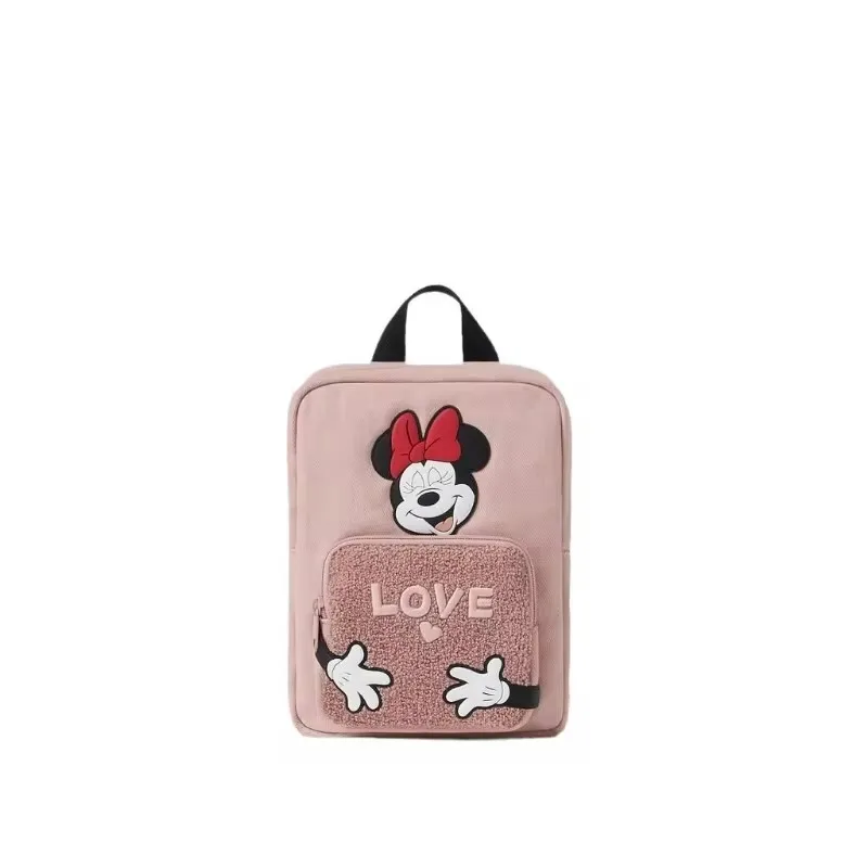 Disney New Cartoon Minnie Children\'s Backpack Girls\' Cute School Bag Fashionable and Thoughtful Children\'s Backpack