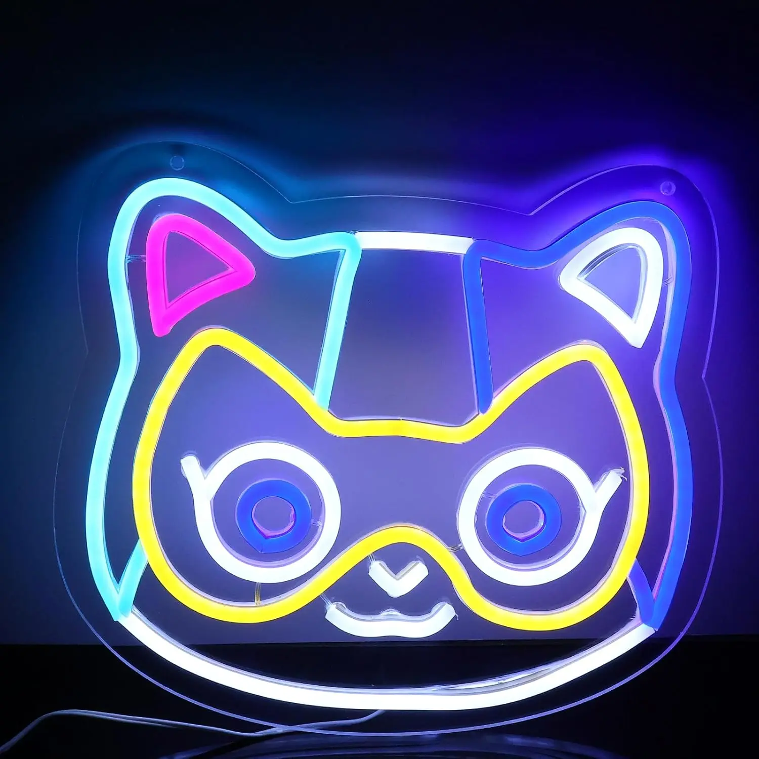 

Cartoon Cat Neon Sign USB LED Light for Gaming Room Bedroom Bar Home Decoration personnalisé Gift Night Light