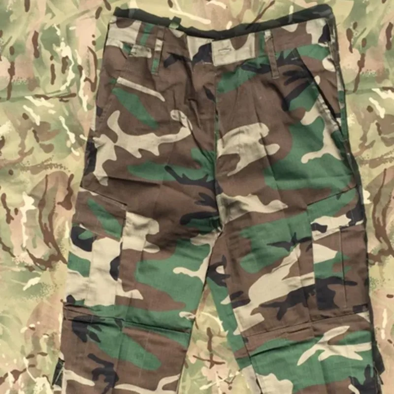 Tactical Outdoor Camo Pants Woodland Camouflage Hunting Training Hiking Cargo Trousers Replica CCU Style M81 view 3
