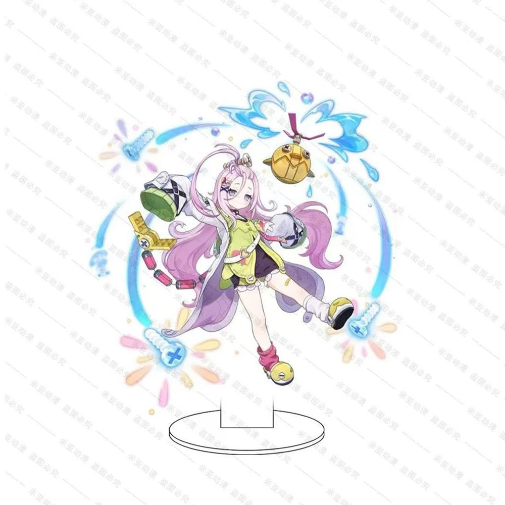 Game Genshin Impact Lauma Aino Kyryll Chudomirovich Flins Cosplay Standing Plates Figures Model Acrylic Stand Desk Decoration