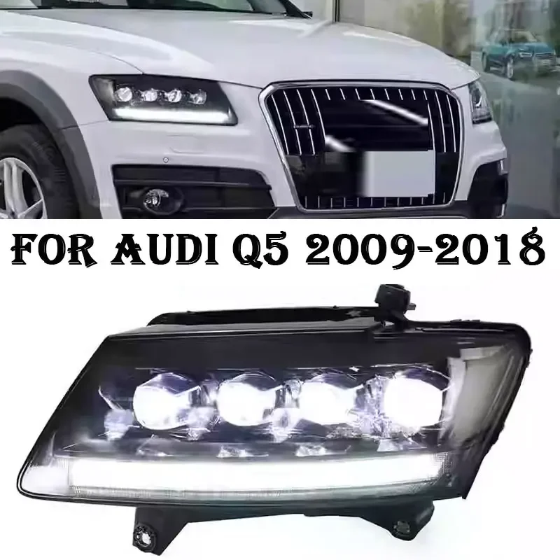 

Led Headlights Assembly For Audi Q5 Headlights 2009-2018 Crystal lamp Styling LED Streamer steering headlight Car Accesorios