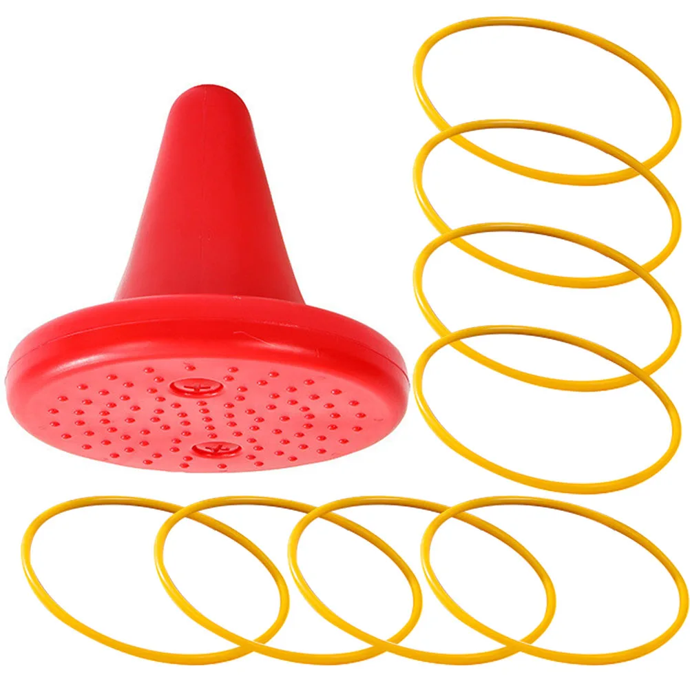 

1 Set Creative Single Leg Stool Kids Training Tool Ring Throwing Balance Coordination Exercising Equipment Outdoor Toss For