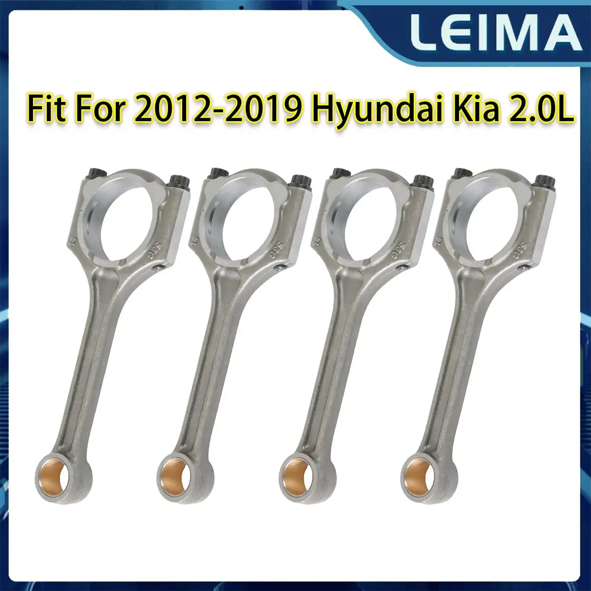 4Pcs Engine Connecting Rod 23510-2E001 23510-2E410 23510-2E400 For Hyundai Tucson Elantra Kia Optima Soul Forte Forte5 2.0L