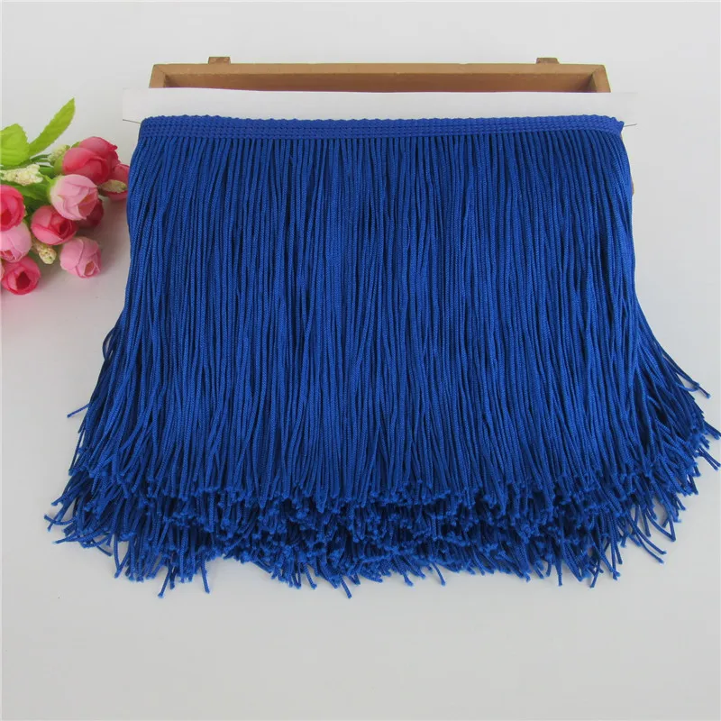 10Yard Lace Fringe Trim Tassel Fringe Trimming For DIY Latin Dress Stage Clothes Accessories Tassels Lace Ribbon FHL01