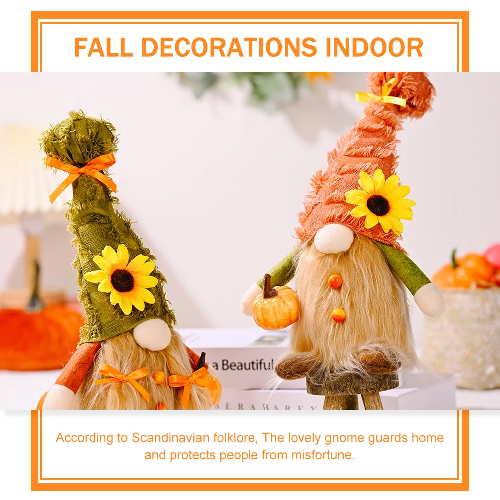 

Pumpkin Ornaments Fall Figurines Decor Thanksgiving Decorations for Home Indoor Harvest