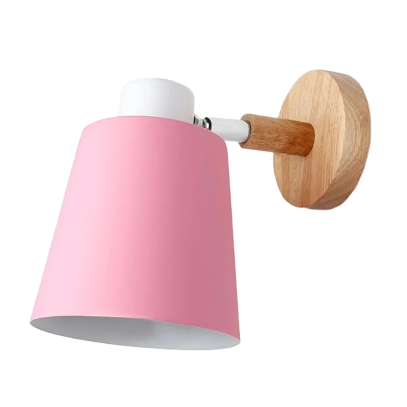 

【Favorite!】Modern Nordic Wall Lights For Bedside Staircase Balcony Corridor Lighting For Children's Room No Bulb EU Plug