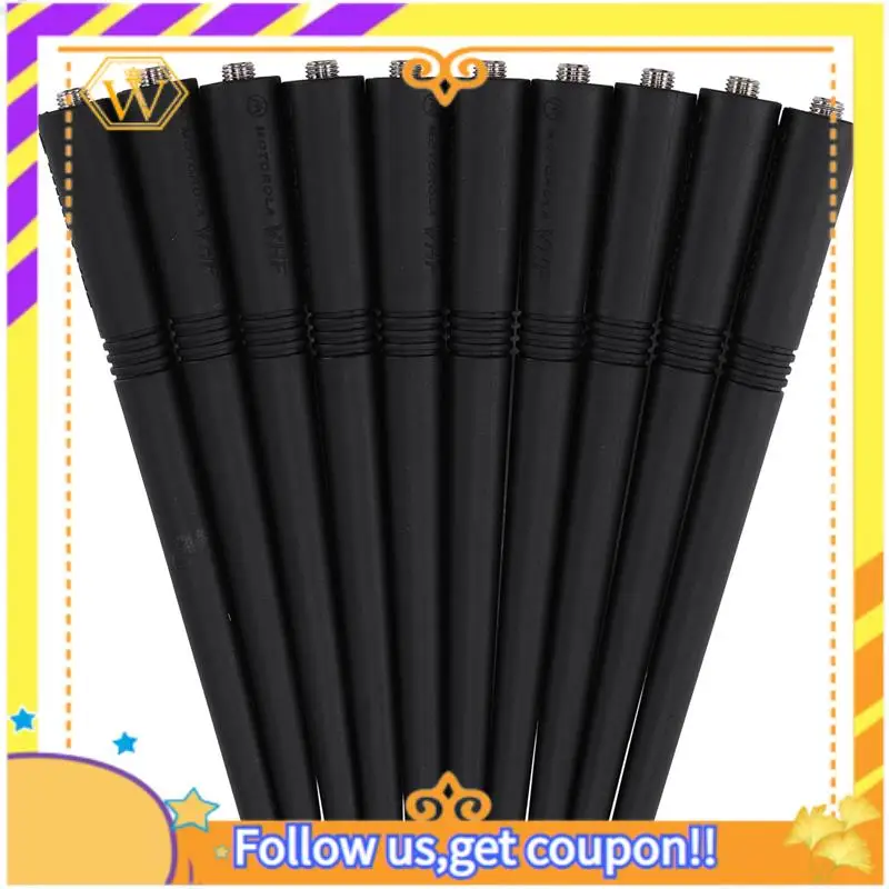 

Latest-10PCS VHF 136-174Mhz Antenna For Motorola PRO5150 PRO7150 EP350 EP450 GP68 GP88 GP328 GP338 2 Way Radio Walkie Talkie