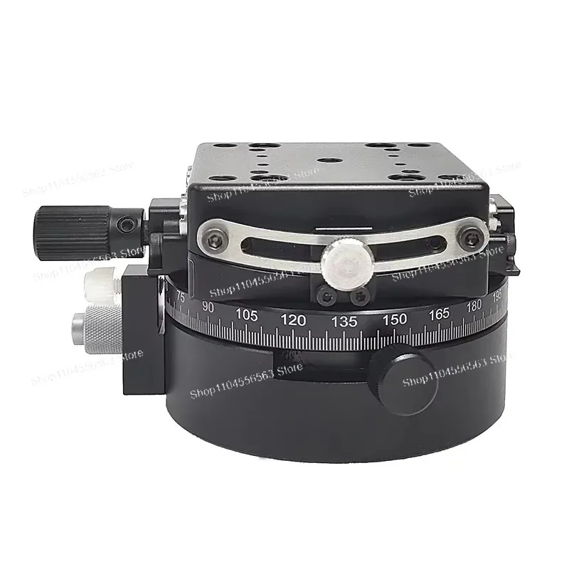 Manual Two Dimensional Combined Stage: Radian Tilt & 360° Rotary Stage, Precision Optical Alignment Platform