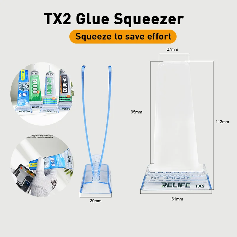 

RELIFE TX2 hand-held extruder with precise and controllable output for mobile phone frame maintenance extrusion machine tools