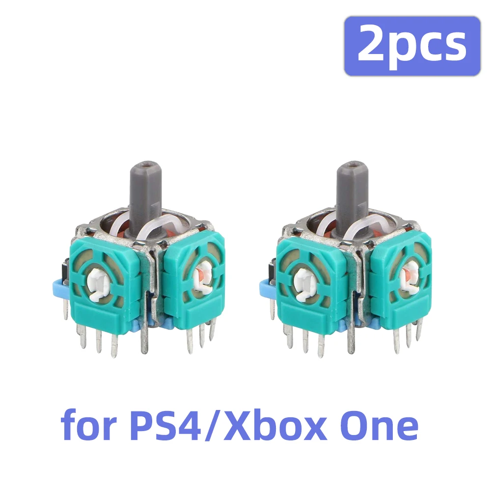 2 قطعة استبدال عصا التحكم التناظرية ثلاثية الأبعاد ل PS5/PS4/Switch Pro/Xbox One/Series تحكم ThumbStick إصلاح أجزاء الملحقات