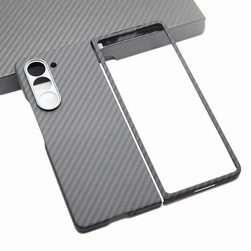 

ZXKE Carbon Case For Samsung Galaxy Z Fold5 Hard Cover Ultralight Ultrathin Comfortable Commercial Aramid Fiber Protective Shell